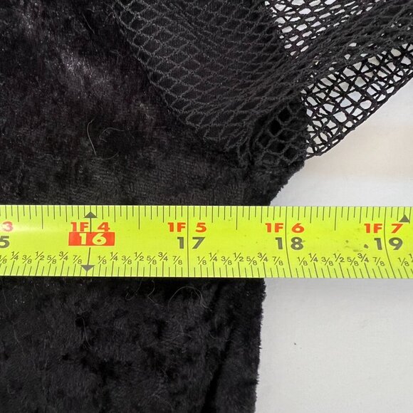 Renaissance Full length Dress Black &‎ Red Crushed Velvet Lace Up Medieval READ - Picture 10 of 10